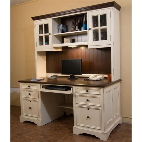 The computer desk with hutch is one of the most commonly used computer desks. North American Wood Furniture Computer Desk with Hutch ...