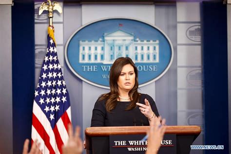 White House Press Secretary Sarah Sanders To Step Down No Replacement