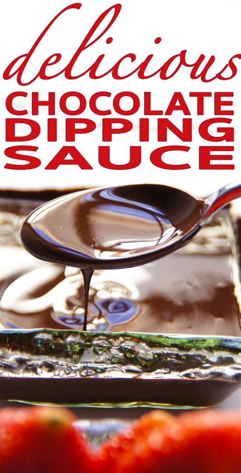 Easy Chocolate Dipping Sauce Garlic Matters