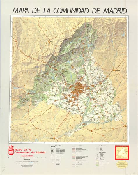 Madrid Comunidad Aut Noma Mapas Generales