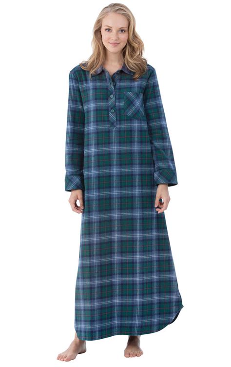 Heritage Plaid Flannel Nighty In Womens Nightgowns And Sleep Shirts