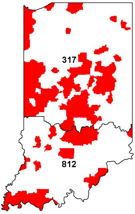 28 Indiana Area Codes Map Maps Online For You