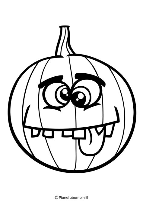 60 Disegni Di Zucche Di Halloween Da Colorare Pianetabambiniit