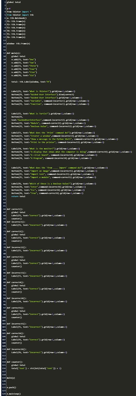 This is one of my most popular quizzes so see how you can do! how to make a multiple choice quiz in python with tkinter Code Example