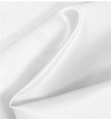 White Matte Satin Fabric 60 Width Sold By The Yard Satin Fabric