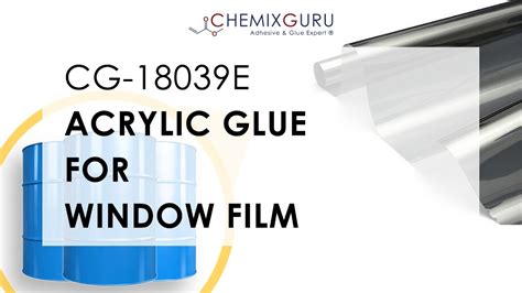 Acrylic Pressure Sensitive Adhesive Glue For Tinting Window Film Cg
