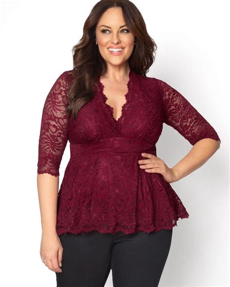 Plus Size Lace Peplum Tops For Women In New Style The Untidy Closet