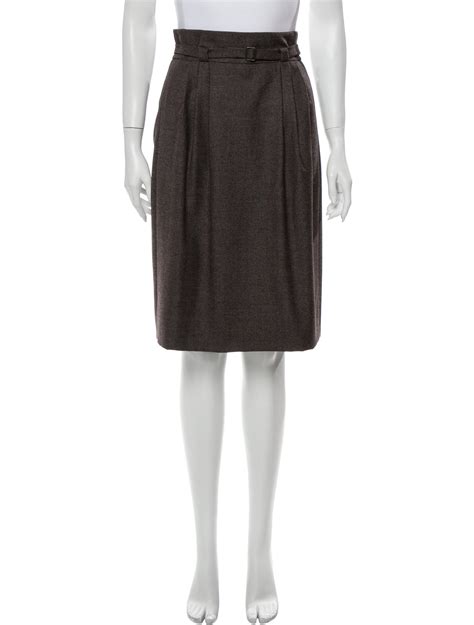 Akris Punto Wool Knee Length Skirt Clothing Wak60082 The Realreal