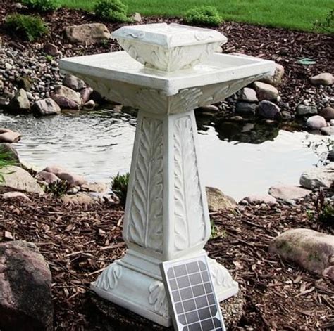 Sustainable furniture · inspire your home · inspired green living Large Solar Powered Outdoor Garden Water Fountain Feature ...