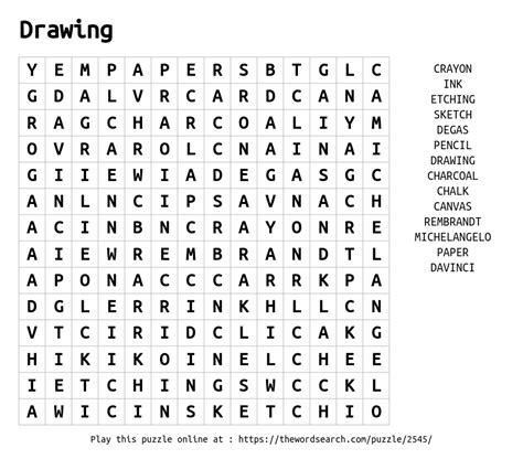 Download Word Search On Drawing