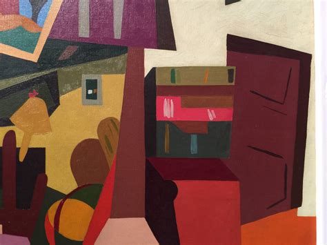 Alain Mettais Cartier French Cubist Mid 20th Century Interior Of A