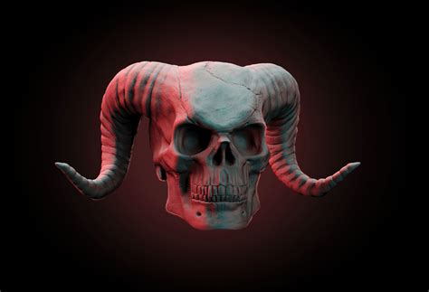 3D print model creature Demon Skull | CGTrader