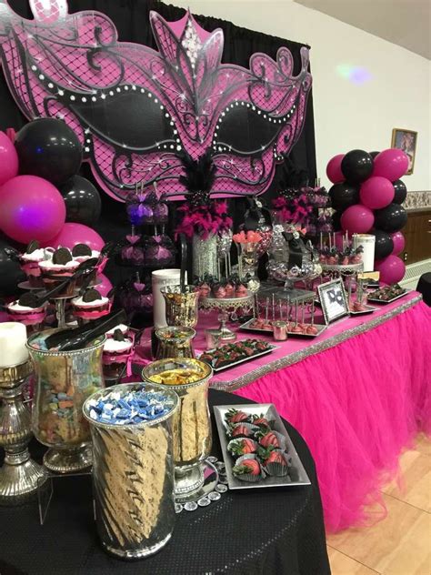 Masquerade Birthday Party Ideas Photo 5 Of 13 Sweet 16 Masquerade