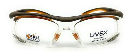 U Vex Sw06 Orange Clear Safety Glasses Classic Eyewear Frames 57 16 125 Eyeglass Frames