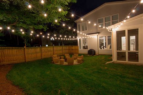 Coffee on the back patio, afternoons in the garden, barbecues on the weekend… warmer weather has us all wanting to spend more time outside. Bistro Lights in Backyard - Exterior - Nashville - by ...
