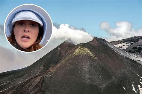 Woman Films Sudden Volcano Eruption While On Hike Video