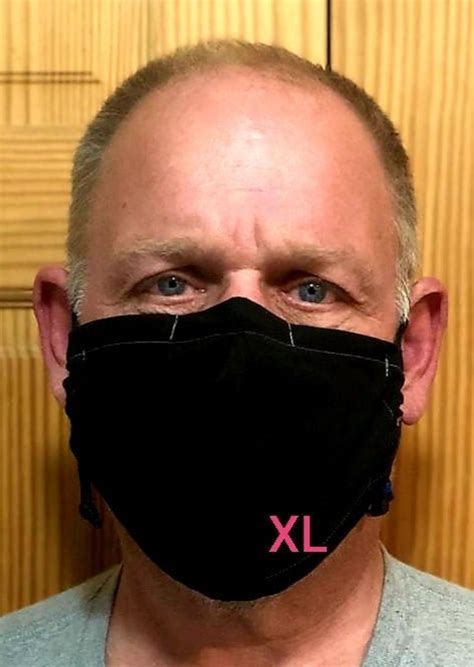 Extra Large Face Mask Free Shipping Xl Face Mask Man Etsy