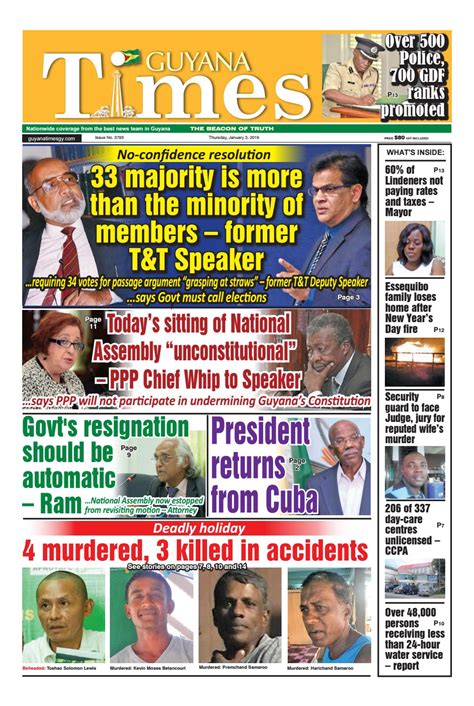Guyana Times Thursday January 3 2019 By Gytimes Issuu