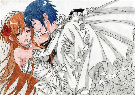 Sword Art Online Kirito And Asuna Wedding Color By Iviilikepink On