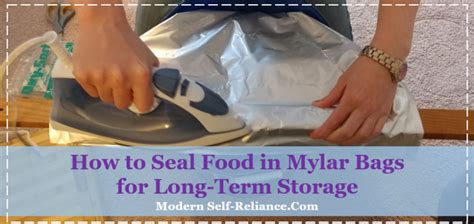 Why it is essential and how to store it right i found a great way to store dried goods in bulk without using mylar bags or oxygen absorbers storing rice in. How to Seal Food in Mylar Bags for Long-Term Storage ...