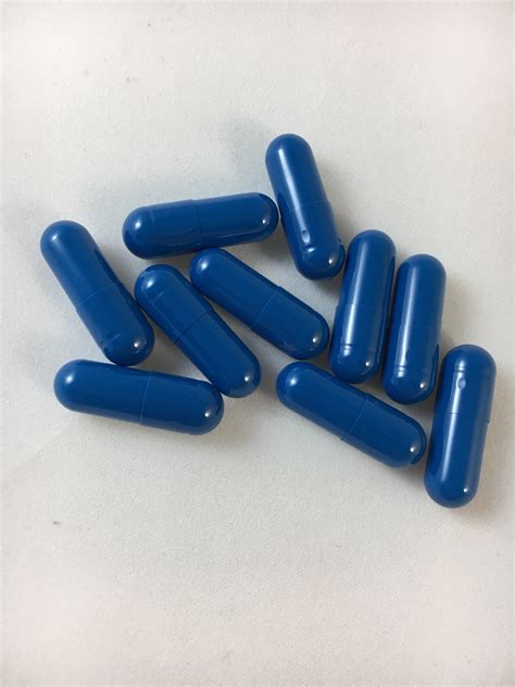 Size 00 Vegetable Gelatin Capsule Medicine Pill Drug Blue - Ozziesmoke