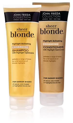 Damaged strands will actually love this shampoo,. Free sample of John Frieda Sheer Blonde Shampoo and ...