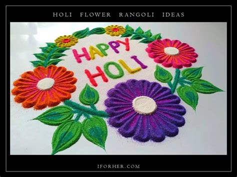 10 Simple And Easy Flower Rangoli Designs For Holi 2023