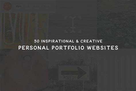 50 Inspirational And Creative Personal Portfolio Websites