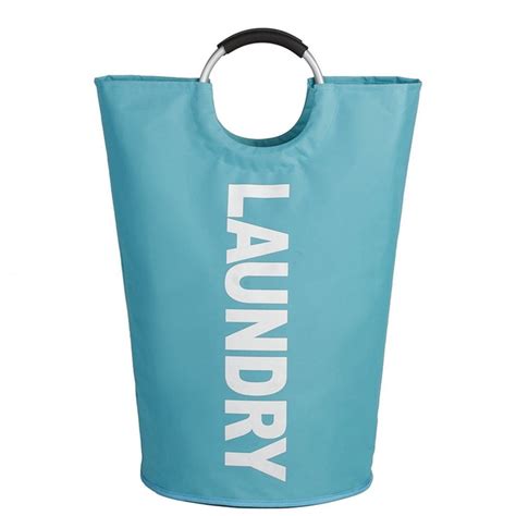Handy Handles Portable Foldable Polyester Carry Clothes Laundry Bag
