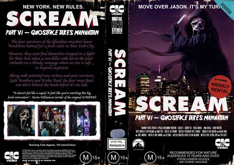The Horrors Of Halloween Scream Franchise 1996 2023 Vhs Covers And