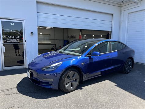 2022 Tesla Model 3 Blue Metallic — Detailership™