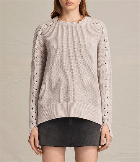 Aria Laced Sweater Lace Jumper Knitwear Women Women