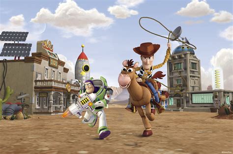 Toy Story Bullseye Woody Buzz Lightyear Populär Fototapet Photowall