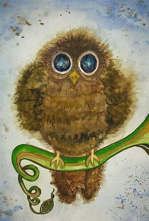 Baby Owl Painting By Tanya Reynolds Fine Art America