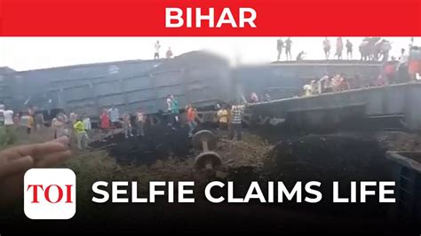On Cam Bihar Youth Climbs Atop Derailed Goods Train To Take Selfie Electrocuted Viral Videos