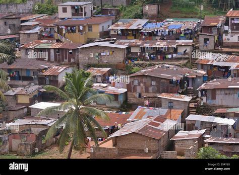 Slums Of Freetown Sierra Leone Stock Photo Alamy