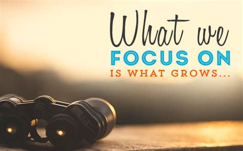 What We Focus On Is What Grows Masters In Clarity