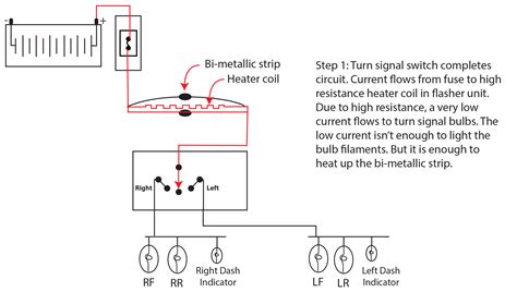 Hot Wire Flasher Unit Wiring Flow Schema
