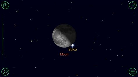 Moon Alongside Spica January 23 2014 Stellar Neophyte Astronomy Blog