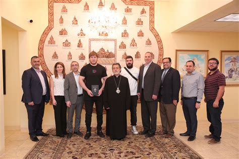 Olympic Gold Medalist Artur Aleksanyan Visits The Western Diocese The