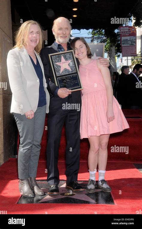 los angeles ca usa 13th mar 2015 amy madigan ed harris lily harris at the induction