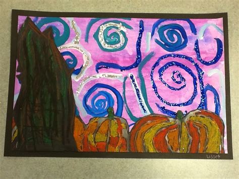 2nd Grade Starry Night Whats Happening In The Art Room Grade 1 Art
