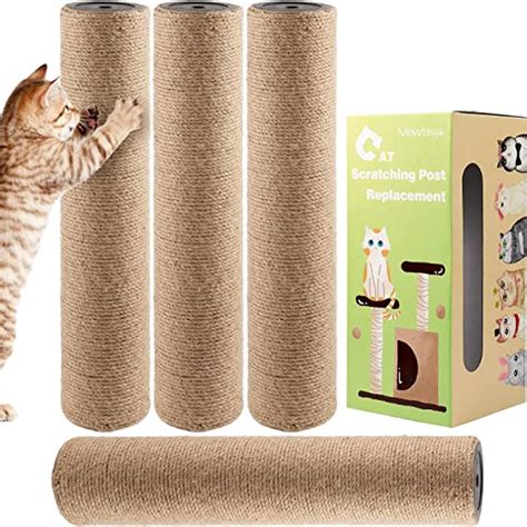 4pcs 157 × 33 Cat Scratching Post Replacement Durable Cat Tree
