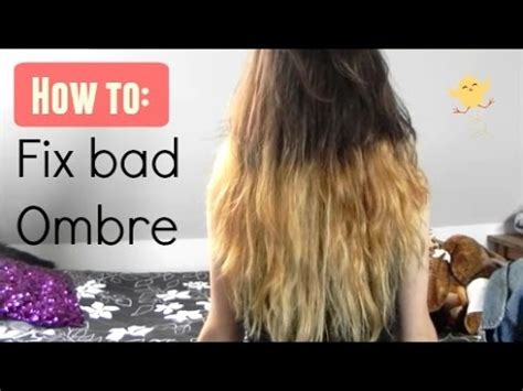 How to remedy a bad hair dye. Fixing bad ombre | Cutiefish - YouTube