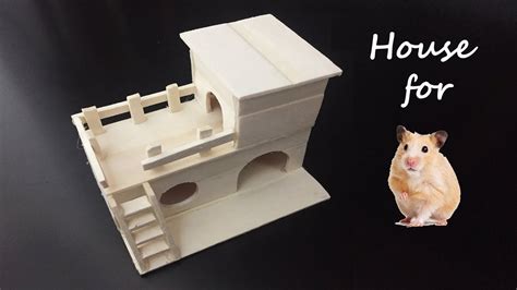 How To Make Popsicle Stick House For Rat Miniature Hamster House Diy
