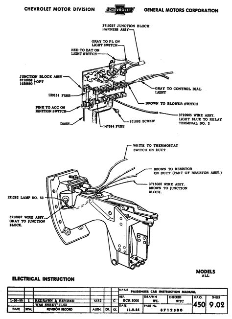 1955 Chevy 210 Wiring Diagram