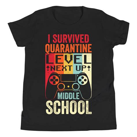 Youth T Shirt Quarantine Level Complete Back To School Middle School