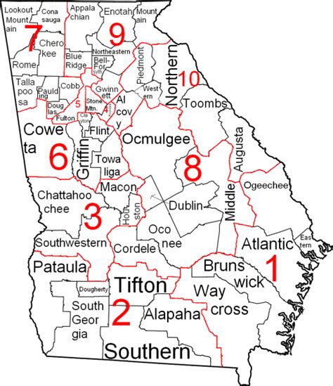 Georgia Judicial District Map