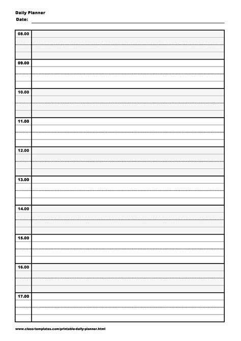 47 Printable Daily Planner Templates Free In Wordexcelpdf For Vrogue