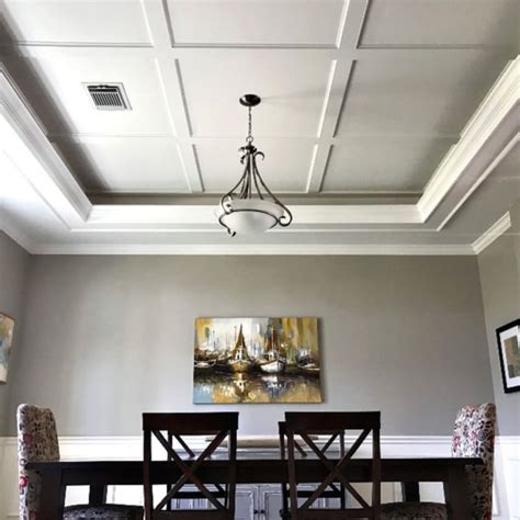 Along the process i was asked so many times how to recreate my ceilings. Try this Simple DIY Coffered Ceiling Design - Abbotts At Home